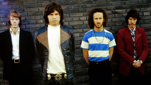 GERMANY - JANUARY 01: American rock group The Doors posed in Germany in 1968. Left to right: Ray Manzarek (1939-2013), Jim Morrison (1943-1971), Robbie Krieger and John Densmore. (Photo by K & K Ulf Kruger OHG/Redferns)