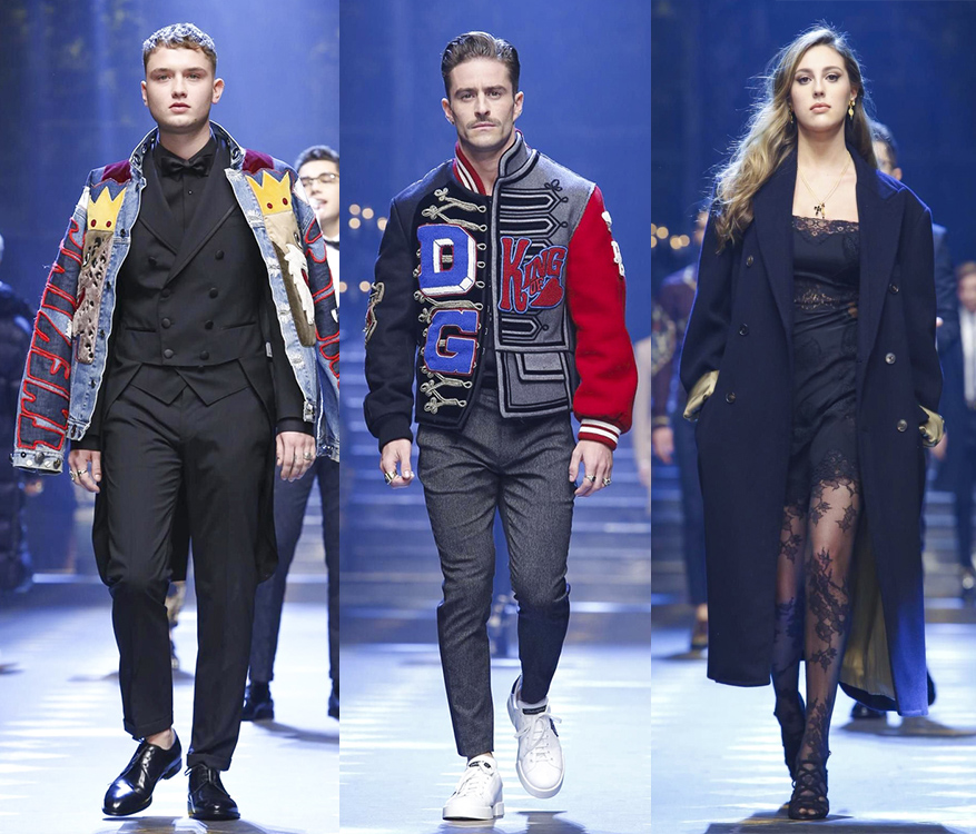 Dolce & Gabbana, Fashion Show, Menswear Collection Fall Winter 2017 in Milan