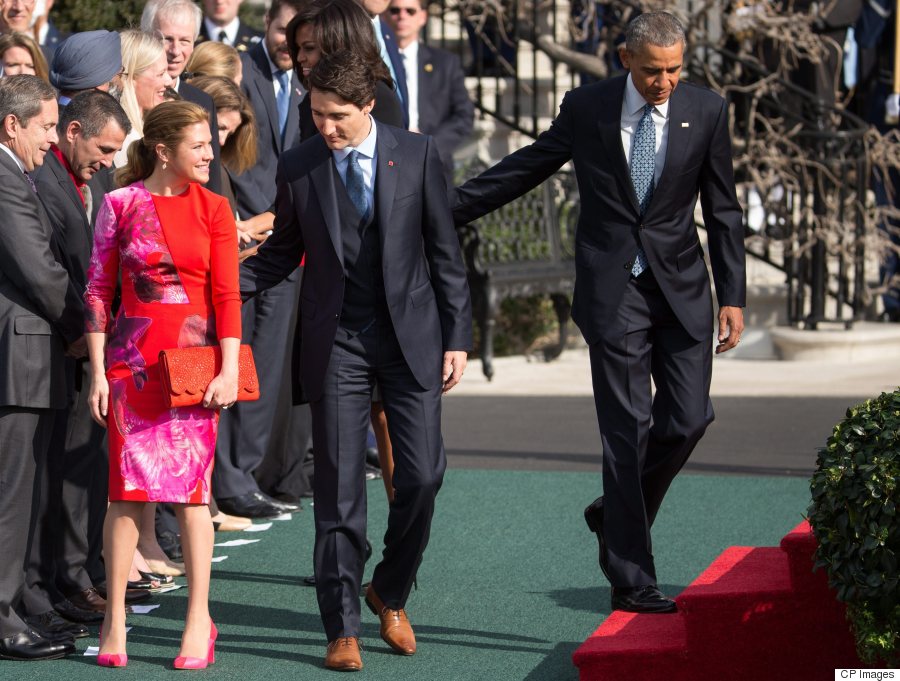 Barack Obama, Justin Trudeau, Sophie Gregoire